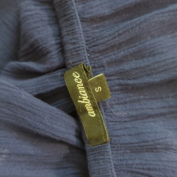 Ambiance Off Shoulder Romper Navy Blue S summer bohemian casual cottagecore - Picture 6 of 8